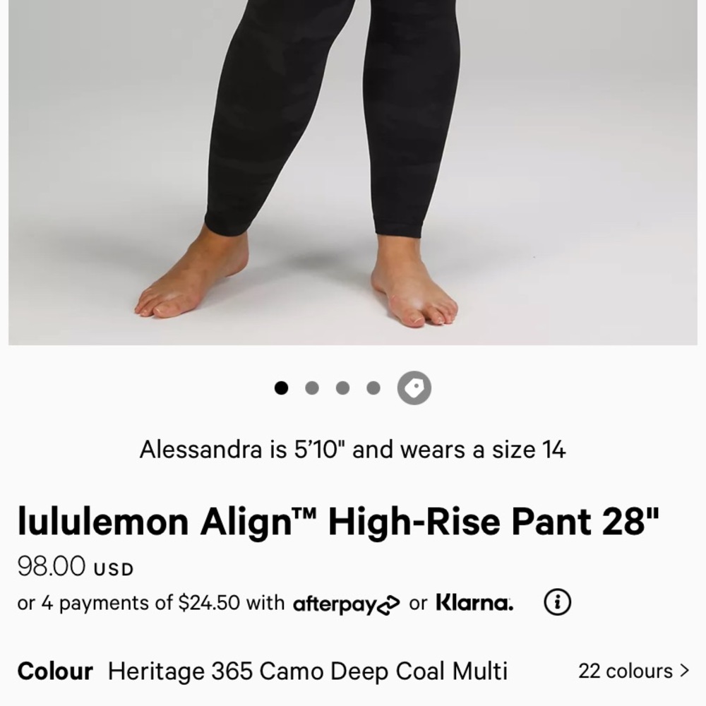 Link new Lululemon Aligns